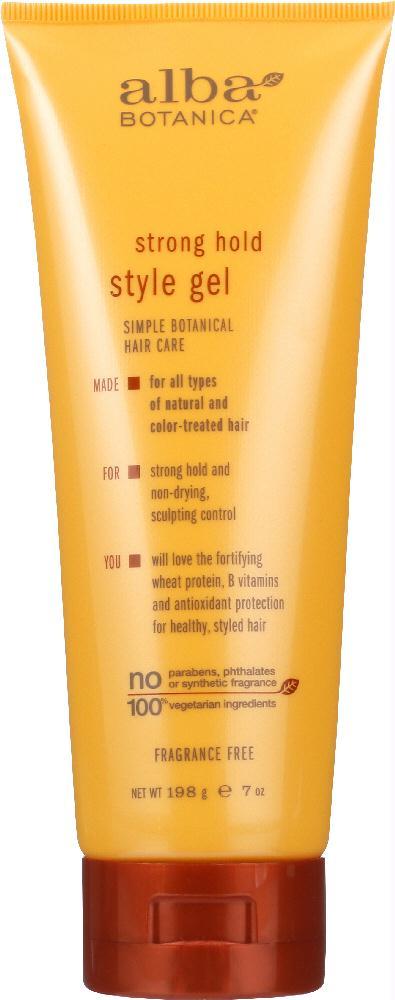 Alba Botanica: Style Gel Strong Hold Fragrance Free, 7 Oz