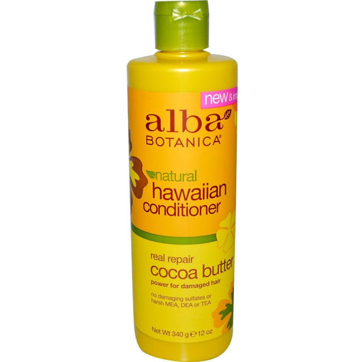 Alba Botanica: Natural Hawaiian Shampoo Real Repair Cocoa Butter, 12 Oz