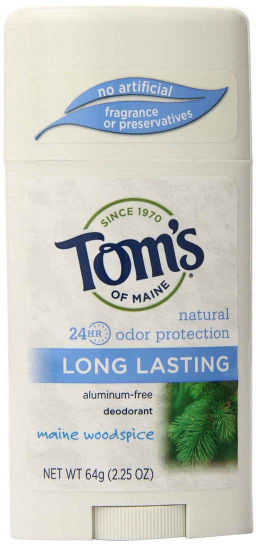 Tom's Of Maine: Aluminum-free Deodorant Long Lasting Main Woodspice, 2.25 Oz