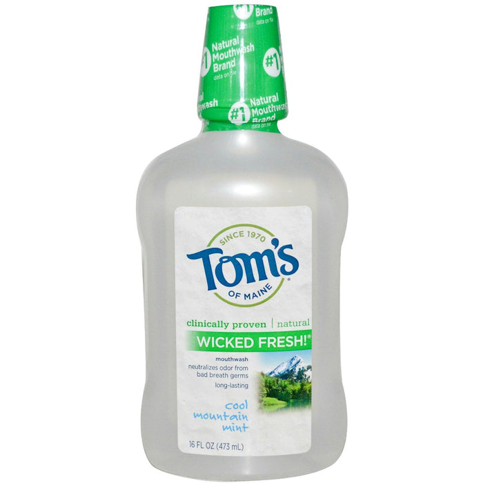 Tom's Of Maine: Wicked Fresh Mouthwash Cool Mountain Mint, 16 Oz