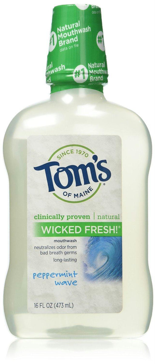 Tom's Of Maine: Wicked Fresh Mouthwash Peppermint Wave, 16 Oz