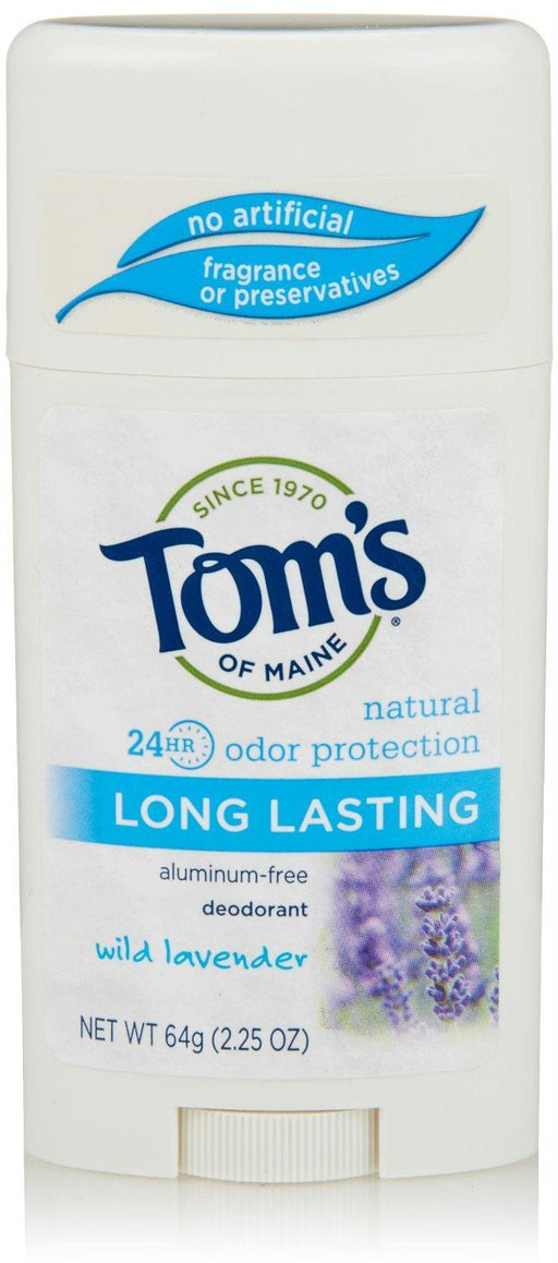 Toms Of Maine: Aluminum-free Deodorant Long Lasting Wild Lavender, 2.25 Oz