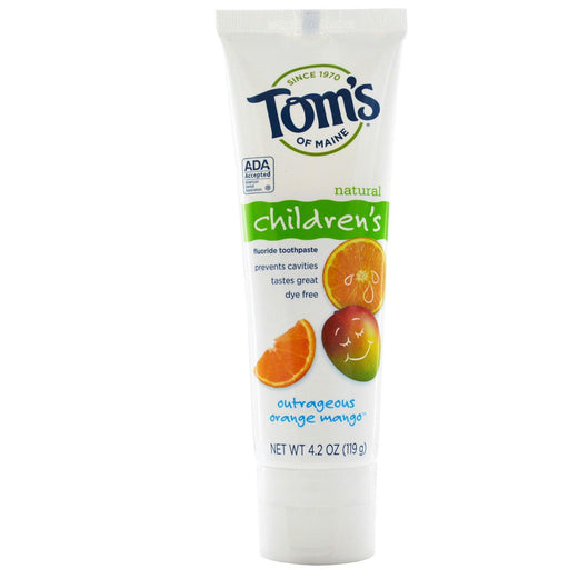 Toms Of Maine: Natural Children's Fluoride Toothpaste Outrageous Orange Mango, 4.2 Oz