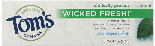 Toms Of Maine: Wicked Fresh! Fluoride Toothpaste Cool Peppermint, 4.7 Oz