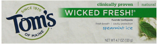 Toms Of Maine: Wicked Fresh! Fluoride Toothpaste Spearmint Ice, 4.7 Oz