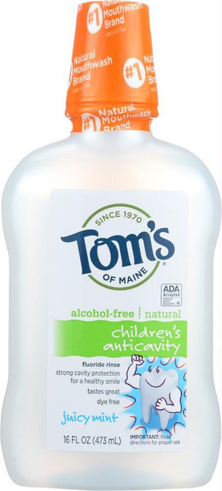 Toms Of Maine: Mouth Rinse Fluoride Juicy Min (16.000 Oz)