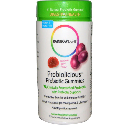 Rainbow Light: Probiolicious Probiotic Gummies Berry, 50 Gummies