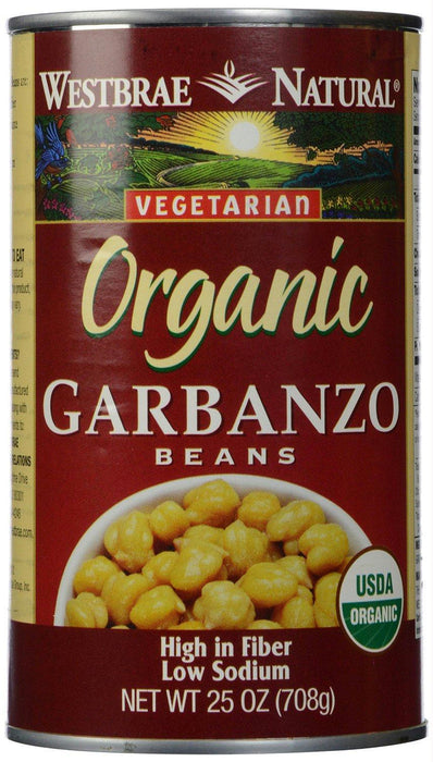 Westbrae: Natural Vegetarian Organic Garbanzo Beans, 25 Oz