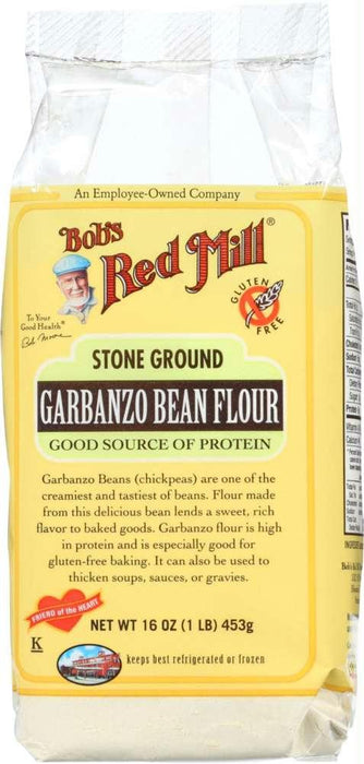 Bobs Red Mill: Stone Ground Garbanzo Bean Flour, 16 Oz