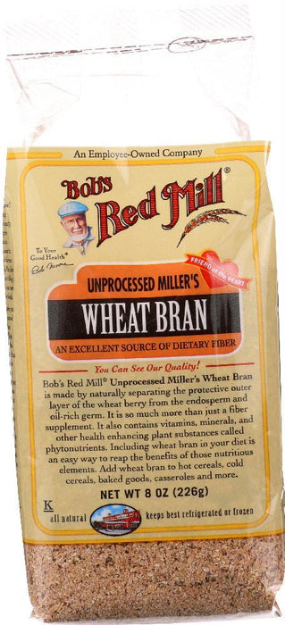 Bobs Red Mill: Unprocessed Miller's Wheat Bran, 8 Oz