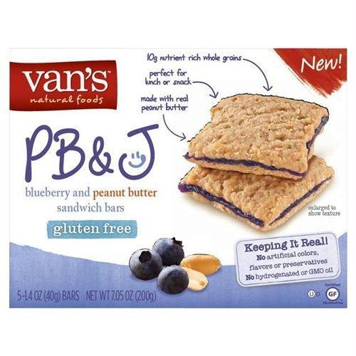 Vans: Pb&j Blueberry And Peanut Butter 5 Sandwich Bars, 7.05 Oz