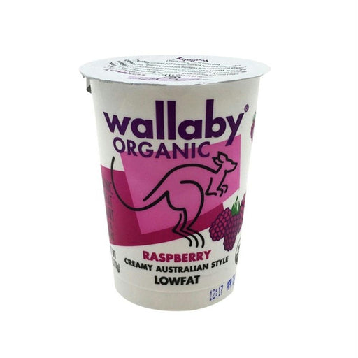 Wallaby: Organic Raspberry Blended Lowfat Yogurt, 6 Oz