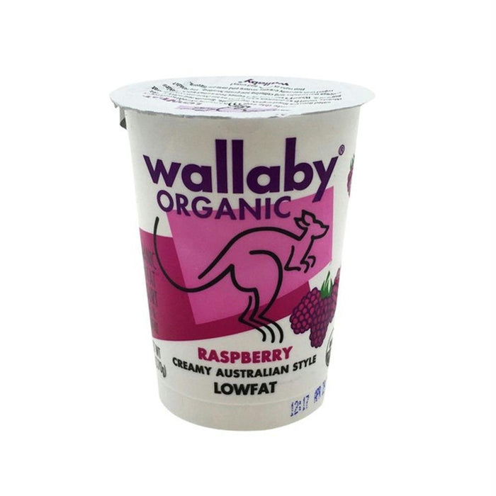 Wallaby: Organic Raspberry Blended Lowfat Yogurt, 6 Oz