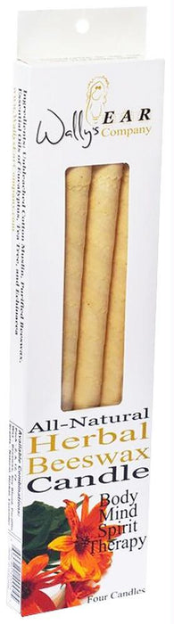 Wally's Natural Products: Herbal Beeswax Ear Candles, 4 Candles