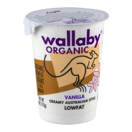 Wallaby: Organic Vanilla Blended Lowfat Yogurt, 6 Oz