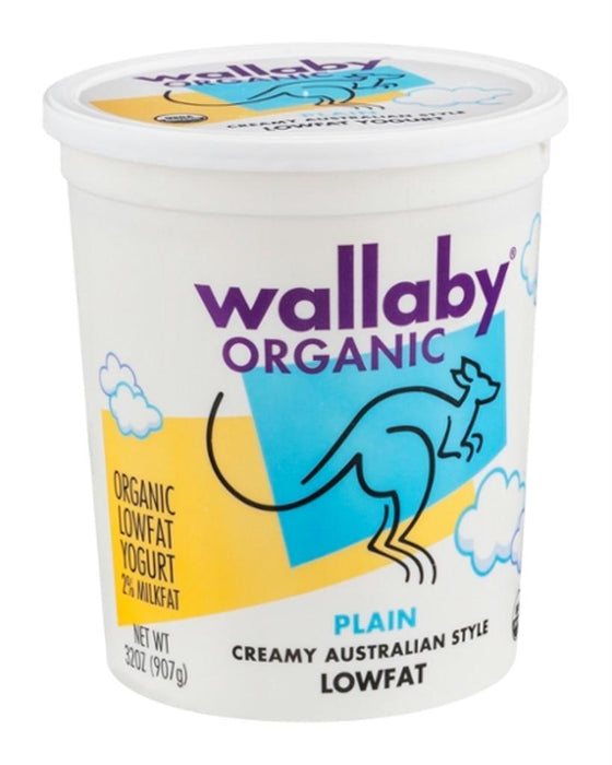 Wallaby: Organic Plain Lowfat Yogurt, 32 Oz