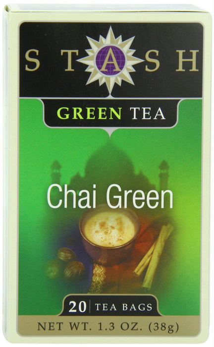 Stash Tea: Chai Green Tea 20 Tea Bags, 1.3 Oz