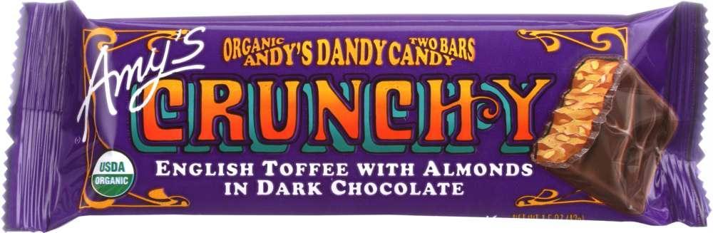 Amy's: Organic Andy's Dandy Candy Crunchy Bar, 1.5 Oz