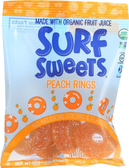 Surf Sweets: Organic Peach Rings, 2.75 Oz