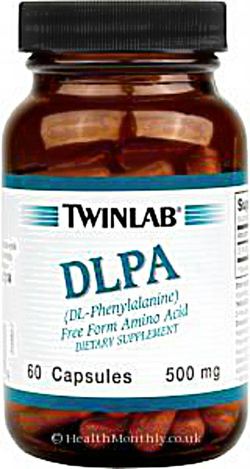 Twinlab: Dl-phenylalanine Free Form Amino Acid 500 Mg, 60 Capsules