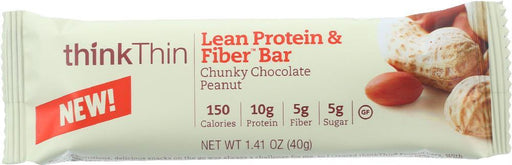 Thinkthin: Lean Protein And Fiber Bar Chunky Chocolate Peanut, 1.41 Oz