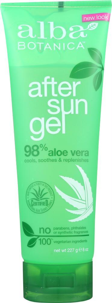 Alba Botanica: Gel Aloe Vera After Sun 98%, 8 Oz