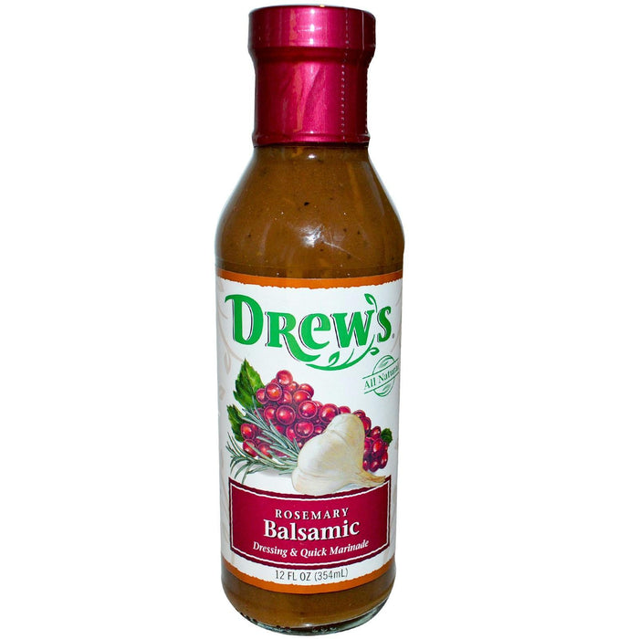 Drew's: All Natural Dressing & Quick Marinade Rosemary Balsamic, 12 Oz