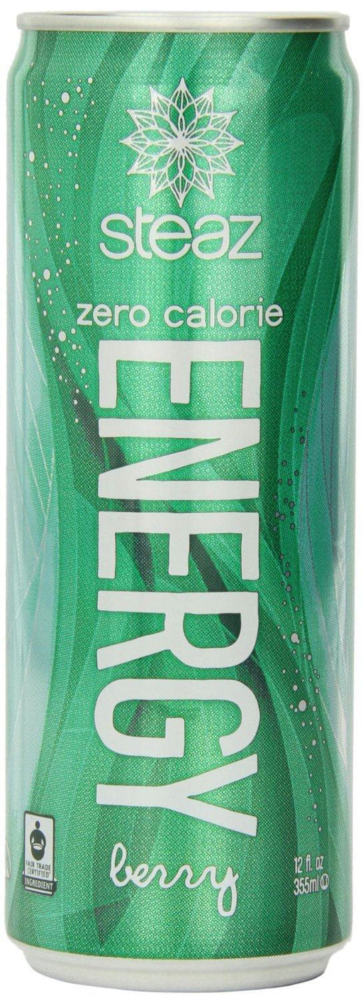 Steaz: Zero Calorie Berry Energy Drink, 12 Oz