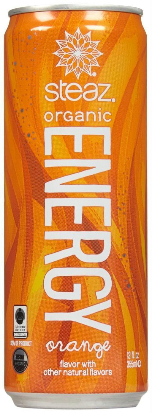 Steaz: Orange Energy Drink, 12 Fl Oz