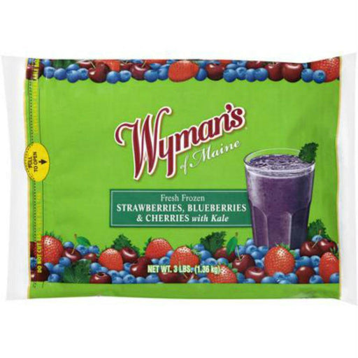 Wyman's: Strawberries, Blueberries & Cherries With Kale, 3 Lbs