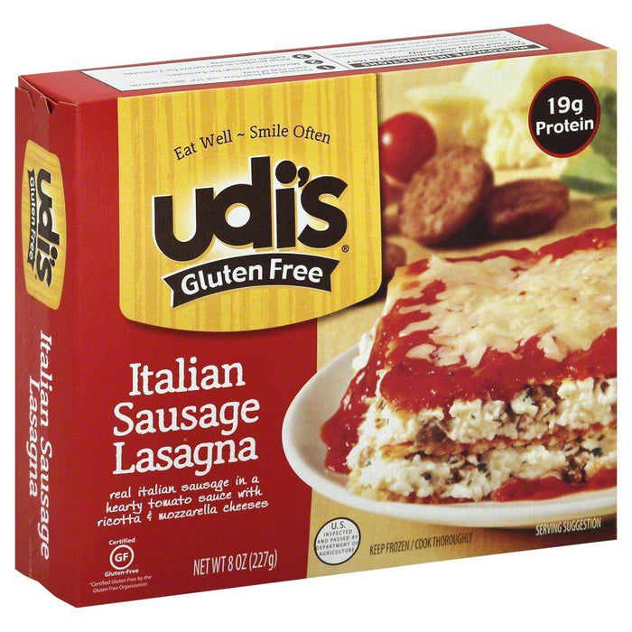 Udi's: Italian Sausage Lasagna Gluten Free, 8 Oz