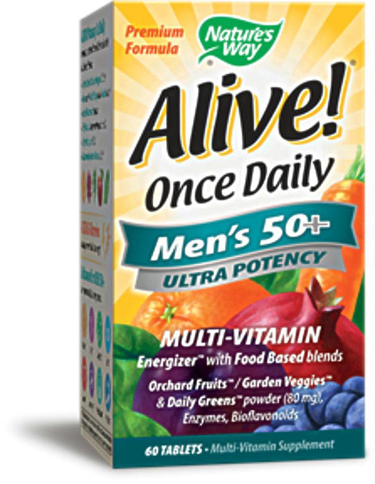 Nature's Way: Alive Once Daily Men's 50+ Multi-vitamin, 60 Tablets