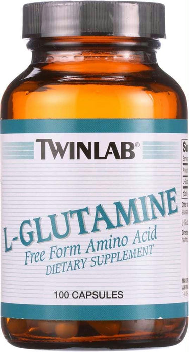 Twinlab: L-glutamine Free Form Amino Acid 500 Mg, 100 Capsules