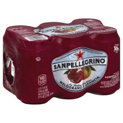 San Pellegrino: Melograno E Arancia Sparkling Pomegranate & Orange Beverage 6 Count (11.15 Oz Each), 66.9 Oz