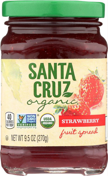 Santa Cruz: Fruit Spread Strawberry, 9.5 Oz