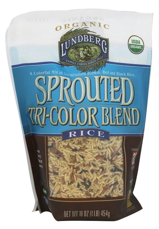 Lundberg: Organic Sprouted Tri-color Rice Blend, 16 Oz