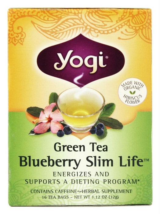 Yogi Teas: Green Tea Blueberry Slim Life, 16 Tea Bags