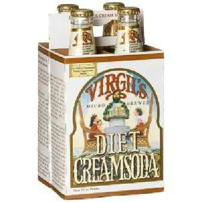 Virgil's: Zero Cream Soda 4 Pack, 48 Oz