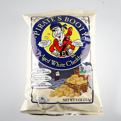 Pirate's Booty: Baked Rice And Corn Puffs Aged White Cheddar, 4 Oz