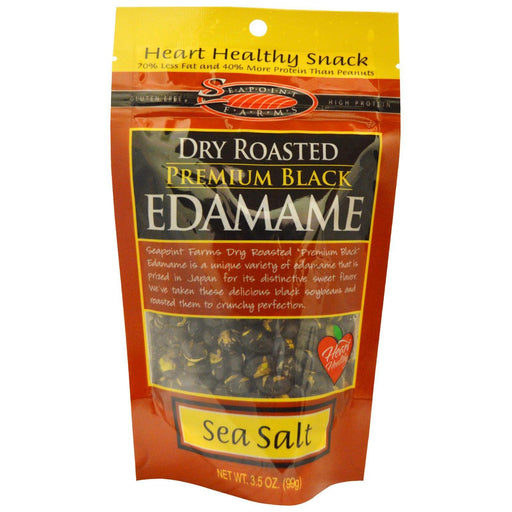 Seapoint Farms: Dry Roasted Premium Black Edamame Sea Salt, 3.5 Oz