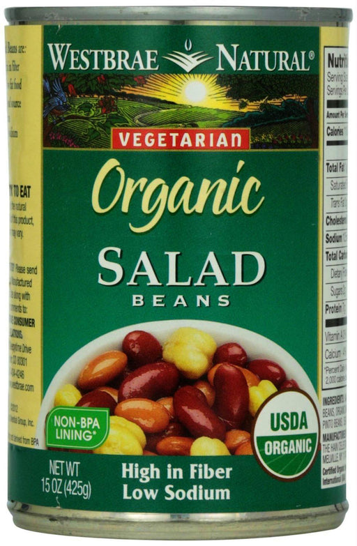 Westbrae Natural: Vegetarian Organic Salad Beans, 15 Oz