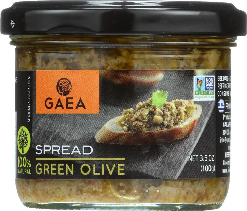 Gaea: Green Olive Spread, 3.5 Oz