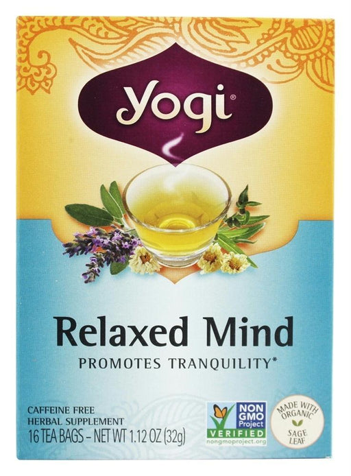 Yogi: Relaxed Mind Tea With Organic Sage, 16 Tea Bags