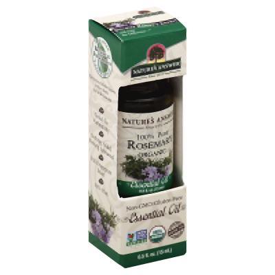 Nature's Answer: Organic Essential Oil 100% Pure Rosemary, 0.5 Oz