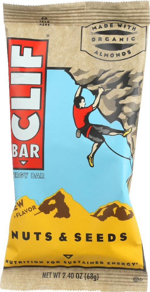 Clif: Energy Bar Nuts & Seeds, Made With Organic Almonds, 2.4 Oz