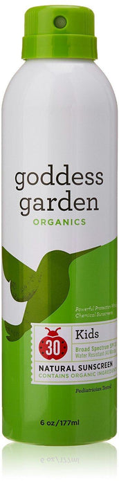 Goddess Garden: Organics Kids Natural Sunscreen Spf 30, Broad Spectrum, Water Resistant, 6 Oz