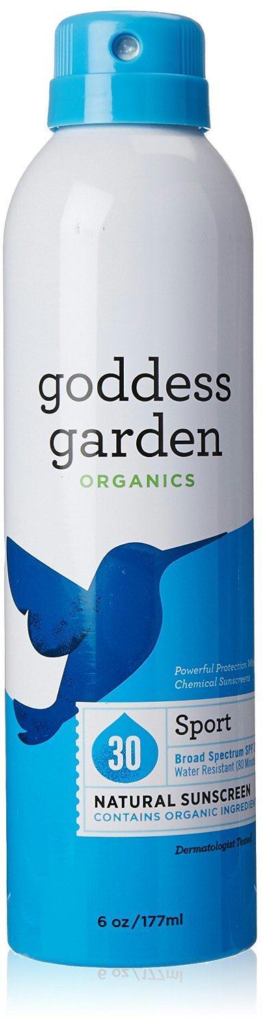 Goddess Garden: Organics Sunny Sport Spray Natural Sunscreen Spf 30, 6 Oz