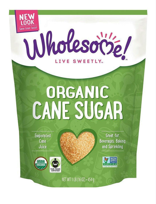 Wholesome Sweeteners: Organic Cane Sugar Evaporated Cane Juice, 16 Oz