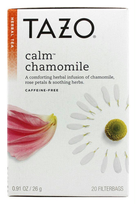 Tazo: Herbal Tea Calm Chamomile Caffeine-free 20 Tea Bags, 0.91 Oz