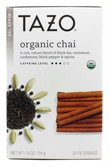 Tazo: Organic Chai Black Tea 20 Tea Bags, 1.9 Oz